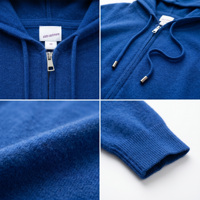 2026 Trend Helan Mountain Ningxia 100% Kaschmir Reißverschluss-Hoodie Strickjacke Stoll-Strick Dezenter Luxus Nachhaltig