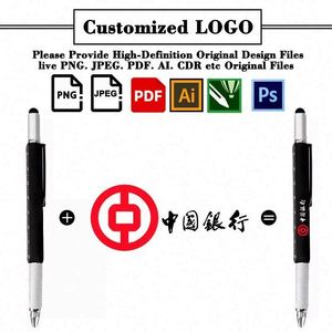 Wholesale Custom Logo 6 in 1 Multifunction <b>Pen</b> for Promotional Business <b>Gift</b> Multi Function Ballpoint Tool Ball <b>Pens</b> - Product Image 2