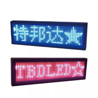 Etiqueta de Identificación Desplazable LED, Letrero con Mensaje en Movimiento, Tarjeta de Visita Recargable, Etiquetas con Programación por APP, Etiquetas con Nombre en Pantalla