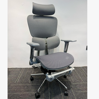 Chaise de bureau ergonomique réglable et inclinable, entièrement en maille noire, haute, avec dossier amovible, pour cadres et salle d'attente, de fournisseurs vérifiés OEM ODM avec plus de 5 ans d'expérience