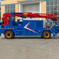 Chariot à béton projeté humide QLS35B avec flèche articulée, châssis soudé robuste et espace de maintenance 30 % plus spacieux