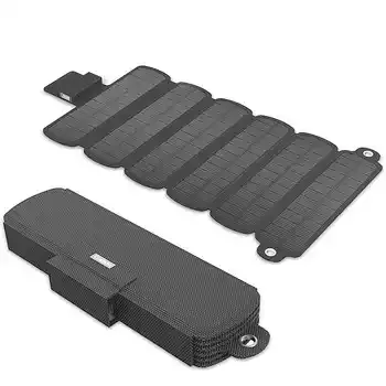 ES-B01 Cargador Portatil Para Celular Kartu Kredit Powerbank dengan 5V USB Power Bank Lipat Solar untuk Charger Ponsel