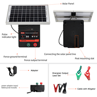 Lydite 30 millas Energizer Sistema de valla eléctrica solar IP66 Uso al aire libre Ganado Valla eléctrica solar Energizer