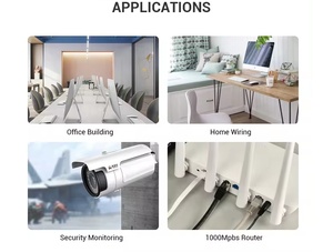 Ngoài trời CAT6 LAN mạng <span class=keywords><strong>Ethernet</strong></span> Siamese Cable với 2C <span class=keywords><strong>Power</strong></span> cho CCTV Camera an ninh Hệ thống - Product Image 4