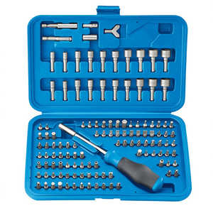 Jeu de douilles Fervi 100 pièces avec poignée et étui de rangement pour les tâches de réparation de précision - Product Image 2