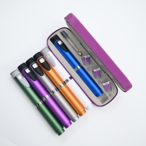 60IU Reusable Metal Injector <b>Pen</b> for 3ml Cartridge Eco-Friendly Durable Body Custom Logo <b>Multiple</b> <b>Colors</b> - Product Image 1