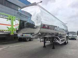 Semi-remorque citerne à pétrole en alliage d'aluminium 35000L 5182 avec suspension pneumatique et essieu FUWA pour le transport de pétrole, à vendre en Chine - Product Image 3