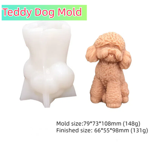 Fabricant Différents Chiots Bougie Moule Animaux Chiots Cire De Soja Moule En Silicone Chat Chien Décoration Maison - Product Image 4