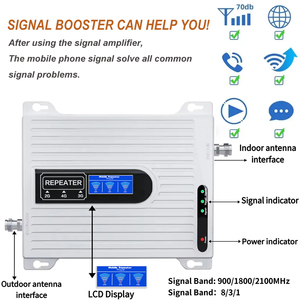 เครื่องขยายสัญญาณโทรศัพท์มือถือ 4G รองรับเครือข่าย 5G 4G GSM LTE 900 1800 2100MHz สำหรับโทรศัพท์มือถือ - Product Image 3