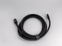 Kabel USB 4 Thunderbolt 3 40Gbps, Kabel Nilon Terjalin Konduktor Tembaga Murni 5A Pengisian Cepat Komputer Ponsel Power Bank