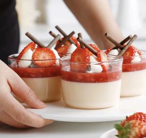 Gobelets à dessert aromatisés au thé de 250 ml (9 oz), ronds, décorés, pour céréales, fruits, glaces, verres à pudding, moules à gâteaux, petits moules - Product Image 1