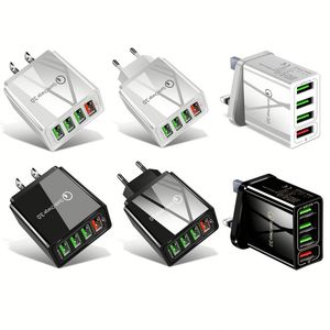 Original Fast Charging <b>USB</b> <b>Adapter</b> Cable 4 Ports EU US <b>Plug</b> Mobile Phone Wall Charger for Mobile Phones Travel <b>Usb</b> Charger - Product Image 1