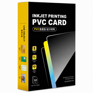 Lámina de <span class=keywords><strong>PVC</strong></span> Impermeable A4 para Impresión, Tarjeta de Plástico para Negocios, Compatible con Impresoras de Inyección de Tinta - Product Image 1