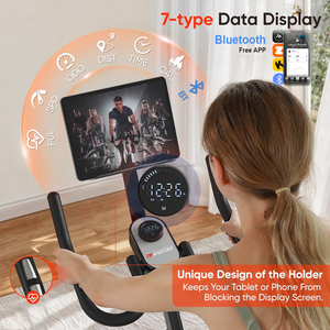 2025 Venta caliente en línea Ejercicio de entrenamiento de cardio Clyle <span class=keywords><strong>Bicicleta</strong></span> de spinning <span class=keywords><strong>para</strong></span> interiores Magnética con <span class=keywords><strong>asiento</strong></span> ajustable - Product Image 2
