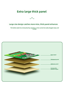 Inofensivo para los humanos Desechable Mouse Killer Glue Trap Sticky Rat Carton Board Mouse Trap Liquid Product Accessories - Product Image 3