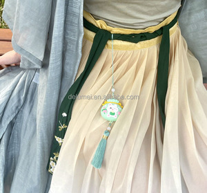 Cao su mềm sáng tạo Keyring dây buộc túi phụ kiện xe hơi Trung Quốc Dragon Boat Festival PVC 3D phim hoạt hình may mắn thỏ <span class=keywords><strong>Keychain</strong></span> - Product Image 6