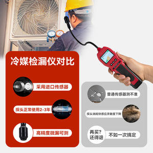Detector de Fugas de Refrigerante Baoshian K-100FR, Detector Electrónico de Fugas para Aire Acondicionado y Refrigerador - Product Image 1