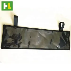 Suporte de placa de dealer personalizado, de alta qualidade, saco de pvc transparente com tiras