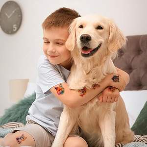 Tatuajes temporales de animales para niños, niñas y niños pequeños, pegatinas de tatuaje bonitas a prueba de agua, favores de fiesta de cumpleaños divertidos - Product Image 3