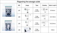WC intelligent CE Watermark avec télécommande, cuvette de toilette automatique avec bidet intégré, certifié australien pour l'eau