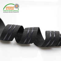 Sangle anti-dérapante en jacquard brodé imprimé, ceinture élastique en silicone pour sous-vêtements masculins et textiles de maison