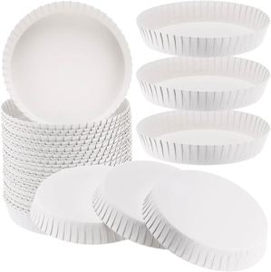 Couvre-gobelet en papier jetable, écologique, de qualité alimentaire, recyclable, pour hôtels et restaurants, logo personnalisé, protection anti-poussière, blanc - Product Image 1