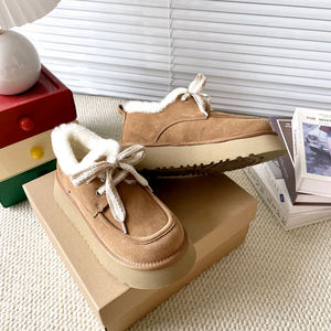 Botas de Invierno Clásicas para <span class=keywords><strong>Mujer</strong></span>, Diseño Nuevo 2026, Alta Calidad, Casuales, para Interiores y Exteriores, de Satén y Gamuza, con Plantilla de Piel - Product Image 4