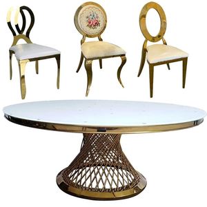 Sillas de Comedor Extensibles de Acero Inoxidable Dragon Mart <span class=keywords><strong>Dubai</strong></span>, Diseño Tulipán de Eero Saarinen, para Uso en Hoteles, Mesa de Banquete Moderna - Product Image 2