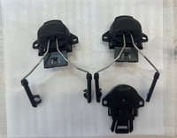 Helm Taktis Adaptor Penutup Telinga Elektronik Tempat Headset dengan Tampilan Digital Paduan Logam & Nilon Olahraga Luar Ruangan BR04