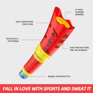 夏季户外派对野营场21孔鼓风机手电筒火箭筒泡泡棒玩具泡泡机枪肥皂水游戏儿童 - Product Image 3