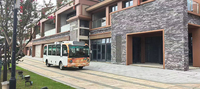 Autobús Eléctrico Cerrado para 23 Pasajeros, Modelo para Complejos Turísticos