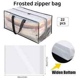 Bolsas de Almacenamiento Extra Grandes, Plegables, Ecológicas, de Polipropileno Resistente, con Asas Fuertes y Cierres, para Sala de Estar - Product Image 3