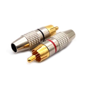 Fiche 270RCA Connecteur de câble audio vidéo <span class=keywords><strong>Lotus</strong></span> RCA sans soudure pour équipement AV - Product Image 3