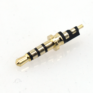 <strong>2</strong>.5mm Copper Contact Gold/Black Headphone Plug <strong>2</strong>.5mm Mono Stereo 4-pole Trrs Exposed 11mm Male Audio Connector - Product Image 6