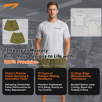 Shorts de sport pour homme avec couche de compression intérieure, taille à cordon de serrage, tissu à séchage rapide pour la gym, la course à pied et l'entraînement de marathon