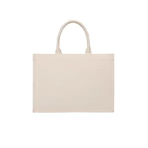 cheap custom logo print small large black white canvas shopping bags reusable beach natural cotton canvas tote bag