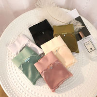 Sous-vêtements en dentelle pour femmes, en soie glacée fine et satinée, sans couture, taille mi-haute, sexy, amincissants et rehausseurs de hanches, grandes tailles