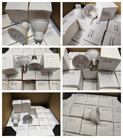 Ampoules LED GU10 à intensité variable et non variable, haute efficacité COB et SMD, AC85-265V, ampoule GU10