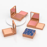 Cosmétique visage poudre blush rose boîte pour emballage crème bâton blush rose emballage