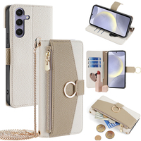 Étui de téléphone élégant avec miroir de maquillage, porte-cartes et protection pour Samsung Galaxy S26 Ultra S25 S24 Plus S23 S22 FE