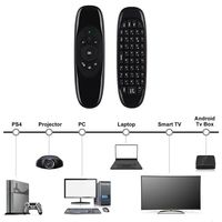 Meilleure vente C120 Mini souris sans fil Gyroscope Air Fly 2.4G récepteur USB télécommande universelle pour Smart TV usage domestique voix