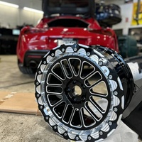 Roda Beadlock Forged 5x100 5x114 5x112 5x115 5x120 5x127 5x130 5x139.7 6x139.7 untuk Mustang Camaro GTR Civic BRZ Supra Charger