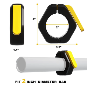 BunnyHi GLKK001 Colliers de serrage rapides standard de 5 cm de haute qualité pour haltères et pinces de barre pour l'entraînement - Product Image 2