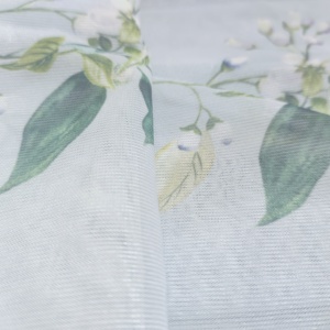 Tùy Chỉnh Thiết Kế Mới Châu Âu Hoa Phong Cách Kỹ Thuật Số In 95% Polyester 5% Spandex Căng Twill Vải Lưới Thoáng Khí Cho Dresses - Product Image 2