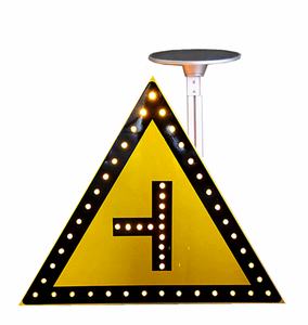 Năng Lượng Mặt Trời An Toàn Giao Thông <span class=keywords><strong>Led</strong></span> Tín Hiệu Dấu Hiệu Nhôm Phản Quang Cảnh Báo Đường Ban - Product Image 6