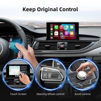 Décodeur audio Carplay Retrofit, lecteur multimédia de qualité supérieure, CarPlay sans fil, Android Auto, module GPS mains libres, système A6 C6 Quattro