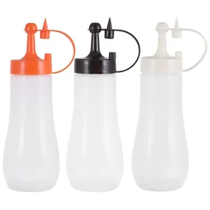 Home Use Squirt Squeeze Bottle Sauce Food Grade Ketchup Plastic Bottle