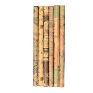 Papier d'emballage kraft style rétro pour fleurs, cadeaux, couvertures de livres, boîtes cadeaux, 100 g/m², compatible impression offset avec revêtement UV - Product Image 5