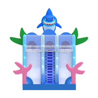 Château gonflable familial pour enfants, combo fête pour enfants, petite taille, toboggan, château gonflable, maison de rebond, châteaux gonflables
