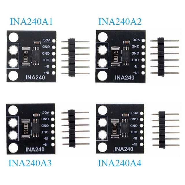 INA240 Module INA240A1/A2/A3/A4 Current Sense Amplifier, Current Monitoring, Bidirectional Current Measurement
